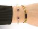 Bracelet bracelet POMELLATO m'ama non m'ama or jaune 18k diamants amethyste 58 Facettes 257554