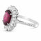 Bague Bague or gris rubis diamants 58 Facettes 61200056