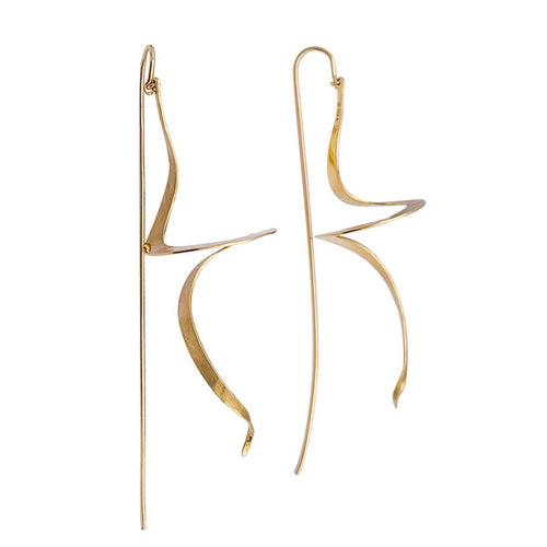 Boucles d'oreilles Boucles d'oreilles H.Stern, "Oscar Niemeyer", or jaune mat. 58 Facettes 33588