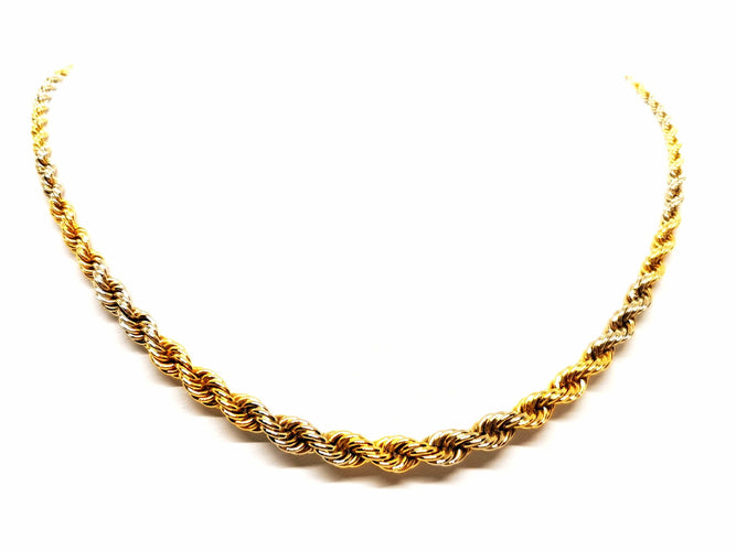 Collier Collier Maille torsadée Or jaune 58 Facettes 1644015CN