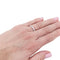 Bague 49 Alliance or blanc et diamants. 58 Facettes 32399