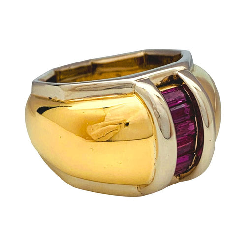Bague 52 Bague Poiray jonc en or jaune et blanc. 58 Facettes 31099