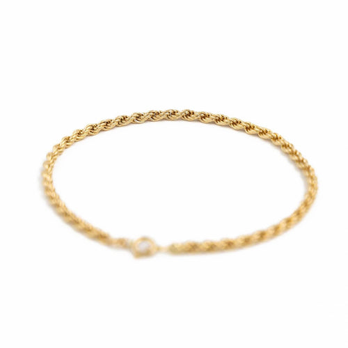 Bracelet Bracelet Maille torsadée Or jaune 58 Facettes 1856266CN
