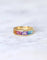 Bague jonc pierres arc en ciel en or 58 Facettes