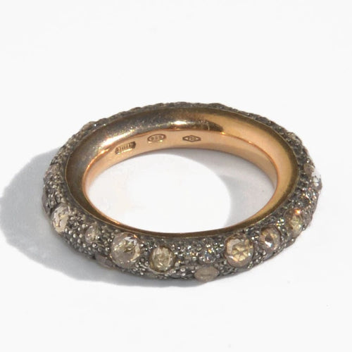 Bague Alliance diamants bruns  Pomellato modèle Tango 58 Facettes 0