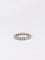 Bague Alliance américaine en or blanc et diamants 58 Facettes J56