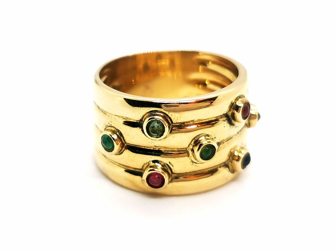 Bague 56 Bague Or jaune Rubis 58 Facettes 979600CN