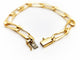 Bracelet Caplain Saint André Bracelet Maille gourmette Or jaune Saphir 58 Facettes 1552084CN