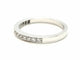 Bague 53 Bague Demie alliance Or blanc Diamant 58 Facettes 578766RV