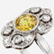 Bague 52 Bague art déco saphir jaune et diamants 58 Facettes 22-222