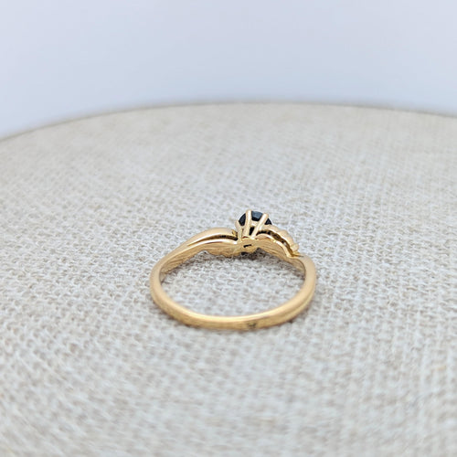 Bague Bague or jaune diamants et saphir 58 Facettes 18783