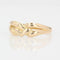 Bague 59 Bague or jaune entrelacé 58 Facettes 22-503B