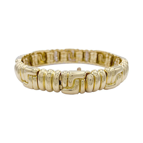 Bracelet Bracelet Boucheron, or jaune, diamants. 58 Facettes 32290