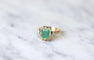 Bague Bague style Victorien émeraude et diamants 58 Facettes