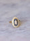 Bague style Art Deco saphirs & diamants 58 Facettes