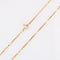Collier Chaine or jaune maille cube 58 Facettes 15-439A