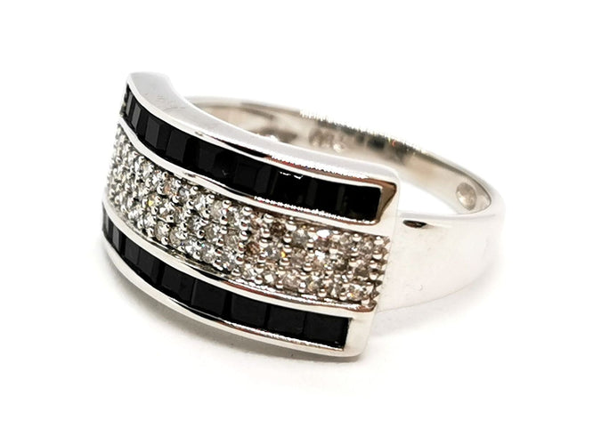 Bague 54 Bague Or blanc Diamant 58 Facettes 1422531CN
