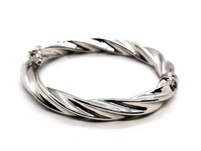 Bracelet Bracelet Jonc Or blanc 58 Facettes 1913076CN