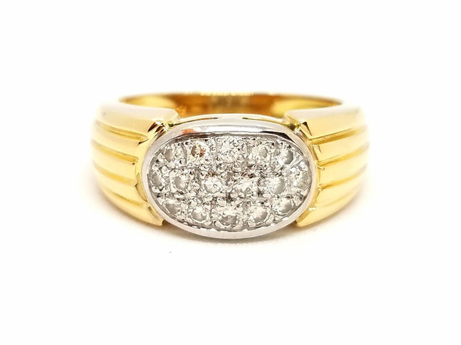 Bague 54 Bague Or jaune Diamant 58 Facettes 698547CN