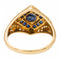 Bague 53 Bague Chevalière Or jaune Saphir 58 Facettes 2360844CN