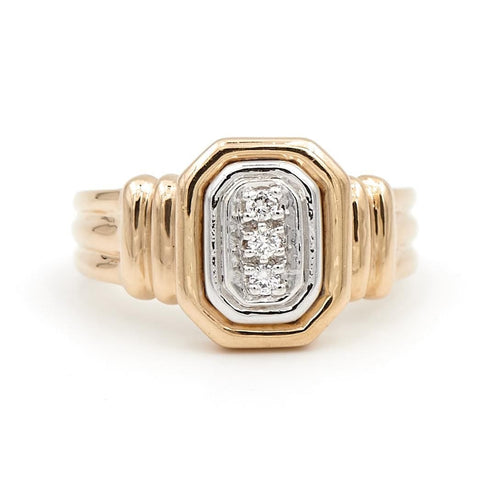 Bague 54.5 Bague Art déco Or jaune Diamant 58 Facettes 1801448CN