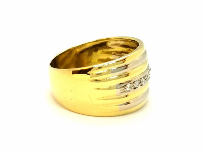 Bague 55 Bague Or jaune Diamant 58 Facettes 900284CN