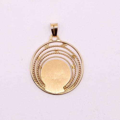 Pendentif Pendentif Médaille de la Vierge en Or jaune 58 Facettes