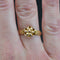 Bague 58 Bague ancienne fleur or rose 58 Facettes 22-503