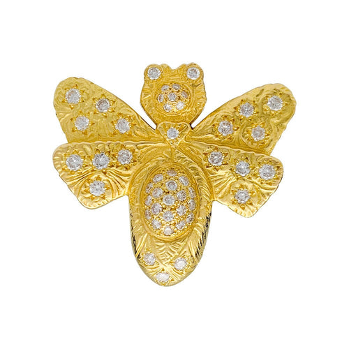 Bague 52 Bague Garnazelle "Papillon" en or jaune, diamants. 58 Facettes 31576