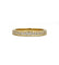 Bague 57 / Jaune / Or 750 Demi-alliance 25 Diamants 58 Facettes 220108R