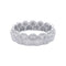 Bague 57 Bague Fred, "Une Ile d'or", or blanc, diamants. 58 Facettes 32393