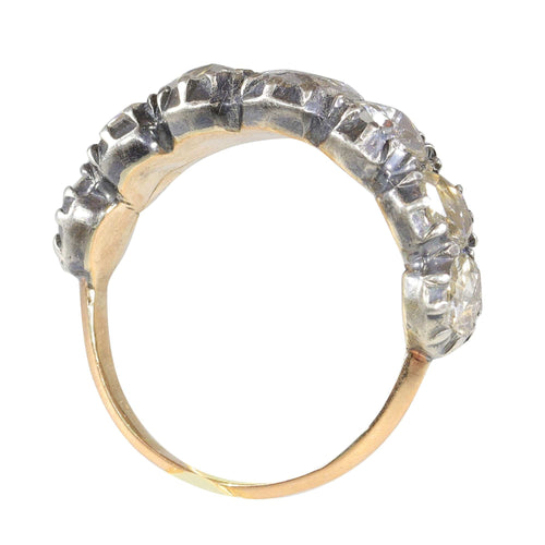 Bague 52 Bague en diamant taille rose de la fin de l'époque géorgienne du début de l'époque victorienne 58 Facettes 21272-0590