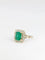 Bague Bague marguerite émeraude, diamants 58 Facettes 381