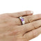 Bague 51 Bague Cartier, "Tank", or blanc, améthyste. 58 Facettes 31057