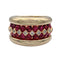 Bague 52 Bague Poiray or jaune, rubies, diamants. 58 Facettes 32190