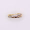Bague Alliance effet trois ors et diamants 58 Facettes