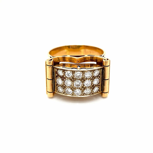 Bague 52 Bague Art Déco Diamant 58 Facettes