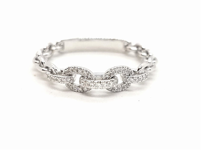 Bague 52 Bague Or blanc Diamant 58 Facettes 578802RV