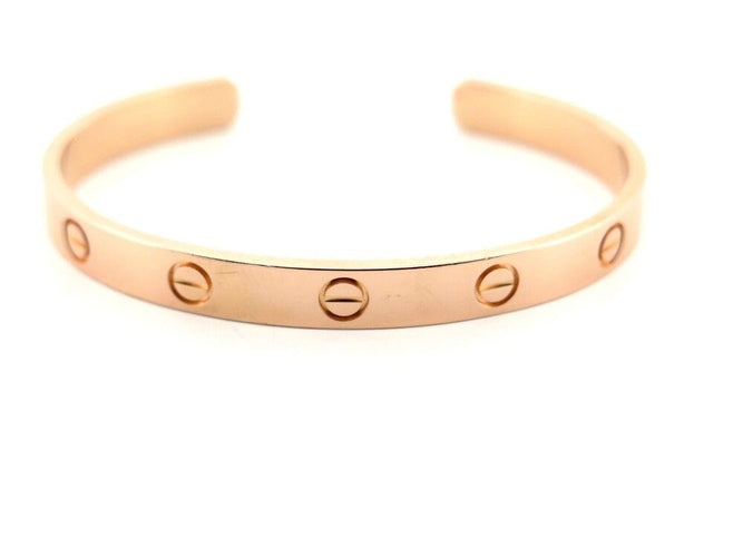 Bracelet bracelet CARTIER love en or rose 18k 17cm rose 58 Facettes 255816