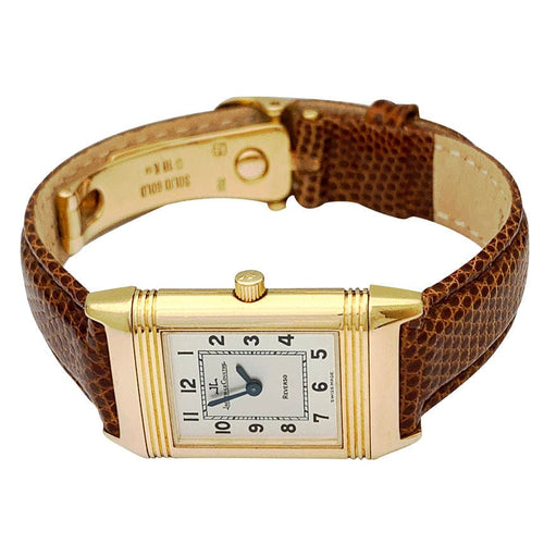Montre Montre Jaeger-Lecoultre, "Reverso", or jaune et cuir. 58 Facettes 32116