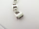 Bracelet vintage bracelet HERMES cassiopee 19 cm argent 925 & saphir blanc 58 Facettes 253329