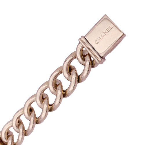 Montre Montre Chanel, "Première Chaîne Gourmette", or rose, diamants. 58 Facettes 33507