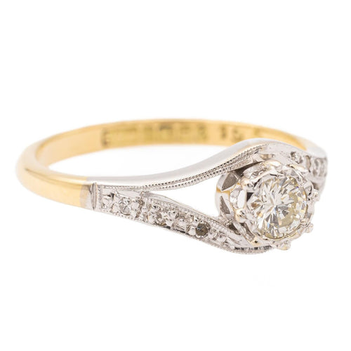 Bague 54 Bague solitaire or blanc Diamant 58 Facettes 2308982CN