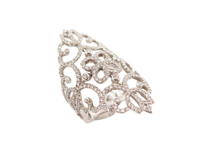 Bague 50 bague MESSIKA eden t50 en or blanc 18k sertie 52 diamants 0.92ct 58 Facettes 253443