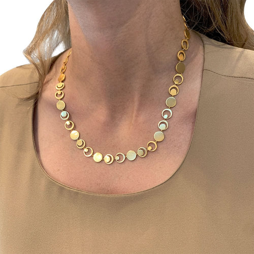 Collier Collier Fred "Moon Light" en or jaune, diamants. 58 Facettes 31689