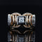 Bague 54 Bague tank diamants ajourée 58 Facettes 21-797