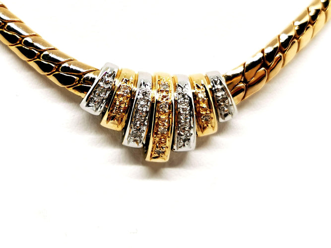Collier Collier Maille anglaise Or jaune Diamant 58 Facettes 1011016CD
