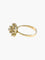 Bague Or Jaune / 52 BAGUE "FLEUR" OR & oxydes de zirconium 58 Facettes BO/220004 STA