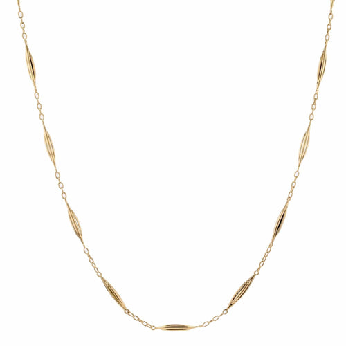 Collier Chaine ancienne or mailles navettes 58 Facettes 22-640B