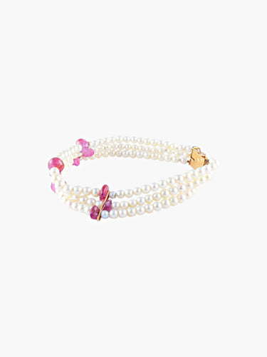 Bracelet Bracelet Perles et Rubis 58 Facettes